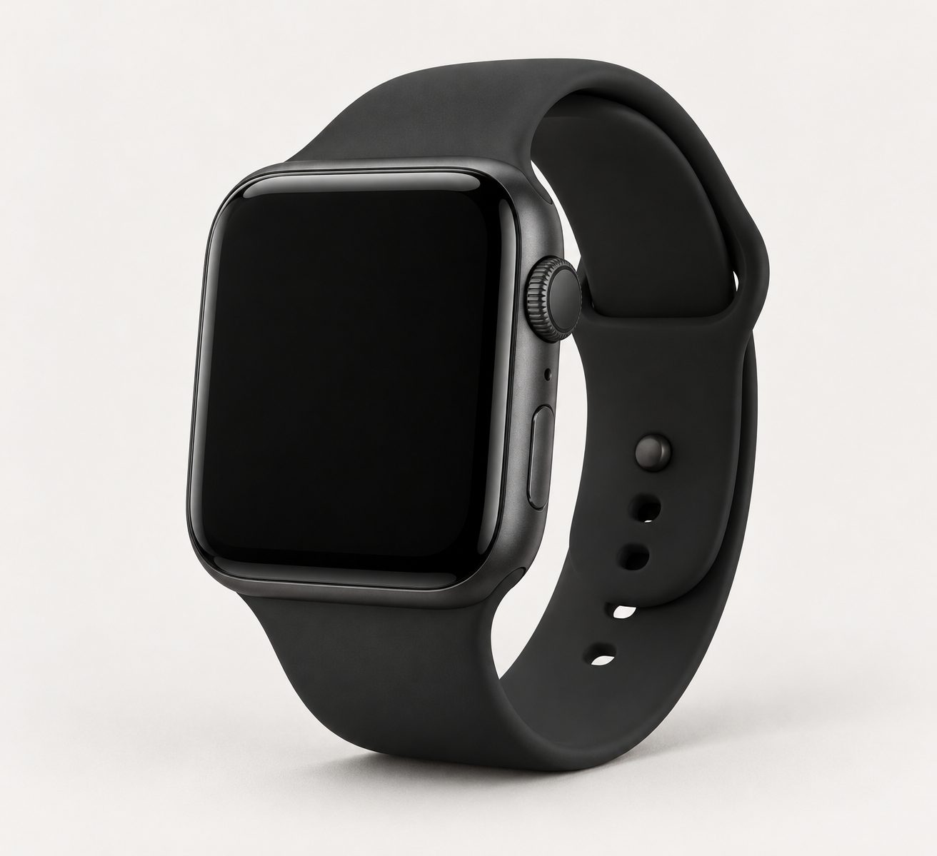 Apple Watch charging ring with a battery bolt on a light background